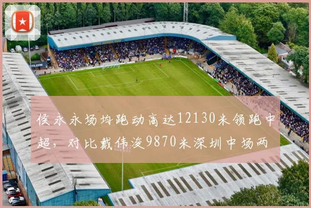 侯永永场均跑动高达12130米领跑中超,对比戴伟浚9870米深圳中场两极化